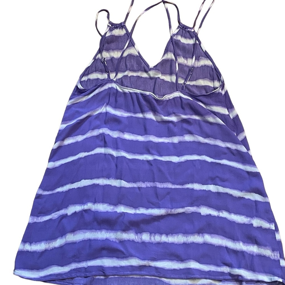 Xhilaration‎ swimsuit cover up, purple and white, size XL - Picture 2 of 5